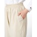 Women Solid Elastic Waist Dual Pocket Wide Leg Pants